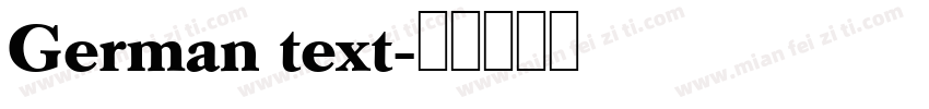 German text字体转换